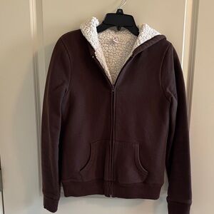 Target Chocolate Hoodie with Sherpa Lining